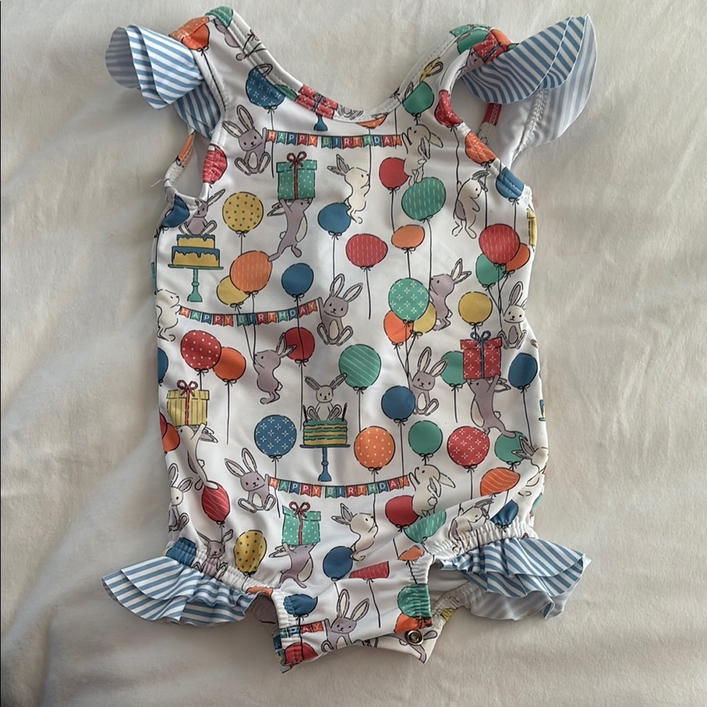 Bella Bliss Bunny and Balloon Print swimsuit